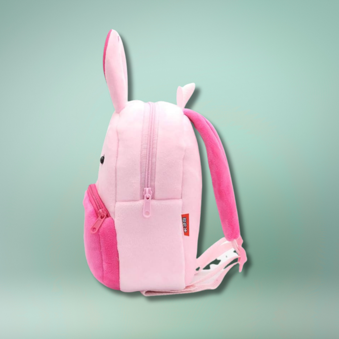 Bunny Toddler Backpack – Soft Plush with Custom Name Option